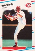 1988 Fleer Update Glossy #U-83 Rob Dibble Baseball Card
