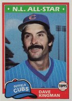 1981 Topps #450 Dave Kingman Double print Baseball Card