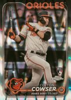 2024 Topps Chrome Update #USC154 Colton Cowser Raywave Refractor Baseball Card