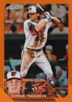 2023 Topps Chrome #2 Gunnar Henderson Orange Refractor Baseball Card