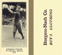 1916 Burgess-Nash Co. #177 George Tyler Baseball Card