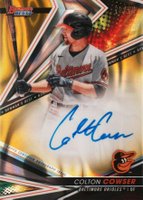 2022 Bowman's Best Best of 2022 Autographs #B22CC Colton Cowser Gold Lava Refractor Baseball Card