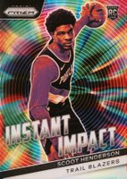 2023 Panini Prizm Instant Impact #9 Scoot Henderson Silver Prizm Basketball Card