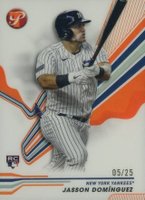 2024 Topps Pristine #181 Jasson Dominguez Orange Refractor Baseball Card