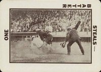 1913 National Game #52 Slide at plate-Umpire at right Baseball Card