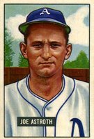 1951 Bowman #298 Joe Astroth Baseball Card
