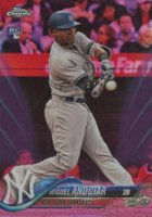 2018 Topps Chrome Update #HMT20 Miguel Andujar Pink Refractor Baseball Card