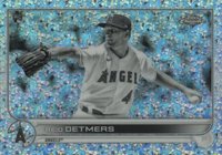 2022 Topps Chrome #79 Reid Detmers Black & White Mini Diamond Refractor Baseball Card