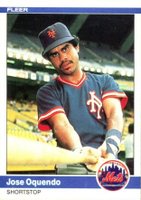 1984 Fleer #592 Jose Oquendo Baseball Card