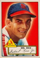 1952 Topps #100 Del Rice Baseball Card