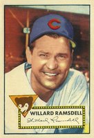 1952 Topps #114 Willard Ramsdell Baseball Card