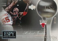 2005 Upper Deck ESPN ESPY Award Winners #MJ10 Michael Jordan 25th Anniversary Basketball Card