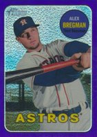 2018 Topps Heritage  #119 Alex Bregman Chrome-Purple Refractor Baseball Card