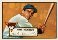 1952 Topps #225 Frank Baumholtz Baseball Card