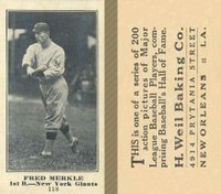 1916 Weil Baking Co. #118 Fred Merkle Baseball Card