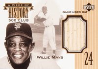 1999 Upper Deck Piece of History 500 HR Club #660HR Willie Mays Baseball Card