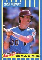 1988 Fleer Baseball All-Stars #36 Mike Schmidt Baseball Card