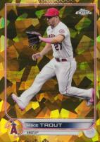 2022 Topps Chrome Sapphire Edition #27 Mike Trout Gold Baseball Card