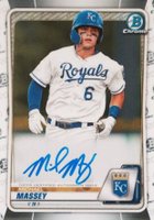 2020 Bowman Chrome Prospect Autographs #CPAMM Michael Massey Baseball Card
