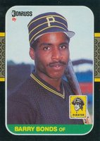 1987 Donruss #361 Barry Bonds Baseball Card