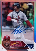2023 Topps Chrome Update Chrome Legends Autograph #AP Albert Pujols Baseball Card