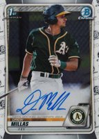 2020 Bowman Chrome Prospect Autographs #CPADM Drew Millas Baseball Card