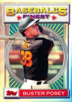 2020 Finest Flashbacks #156 Buster Posey Refractor Baseball Card
