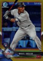 2018 Bowman Chrome #69 Miguel Andujar Gold Refractor Baseball Card