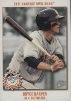 2011 Multi-Ad Hagerstown Suns Harper Pro Debut # Bryce Harper Batting Baseball Card