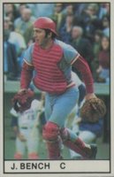 1981 All-Star Game Program Inserts-Hand Cut # Johnny Bench Baseball Card