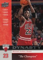 2008 Upper Deck Bulls Dynasty #CHI9 Michael Jordan Basketball Card
