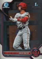 2022 Bowman Draft #BDC18 Zach Neto Chrome Baseball Card