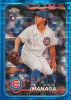 2024 Topps Chrome #121 Shota Imanaga Blue Sonar Refractor Baseball Card