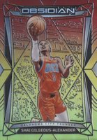 2023 Panini Obsidian #160 Shai Gilgeous-Alexander Electric Etch Reggae Flood Basketball Card