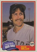 1981 Topps #803 Rick Miller Traded Baseball Card