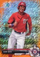 2017 Bowman Chrome Prospects #BCP180 Juan Soto Orange Refractor Baseball Card