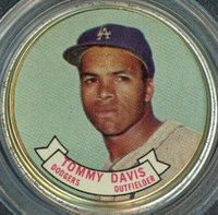 1964 Topps Coins #57 Tommy Davis Baseball Card