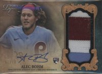 2021 Topps Dynasty Autographed Patch #AB5 Alec Bohm Baseball Card