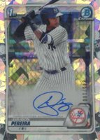 2020 Bowman Chrome Prospect Autographs #CPAEP Everson Pereira Atomic Refractor Baseball Card