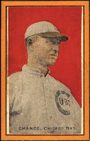 1911 Baseball Bats Hand Cut # Frank Chance Baseball Card