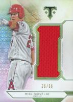 2018 Topps Triple Threads Single Jumbo Relic #MTR1 Mike Trout Baseball Card
