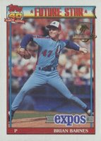 1991 Topps Desert Shield #211 Brian Barnes Baseball Card