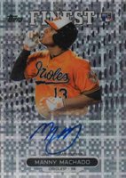 2013 Finest Rookie Autographs #RA-MM Manny Machado Xfractor Baseball Card