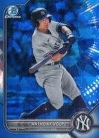 2022 Bowman Draft Chrome Sapphire Edition #BDC68 Anthony Volpe Baseball Card