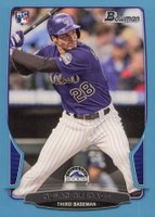 2013 Bowman Draft Picks & Prospects Rookies  #41 Nolan Arenado Blue Baseball Card