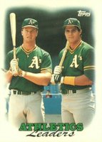 1988 Topps Tiffany #759 A's Leaders Baseball Card