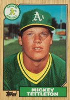 1987 Topps Tiffany #649 Mickey Tettleton Baseball Card
