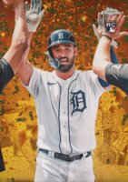 2023 Topps Chrome Update Celebracion #C8 Riley Greene Gold Baseball Card