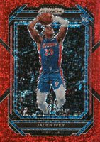 2022 Panini Prizm #256 Jaden Ivey Red Sparkle Basketball Card