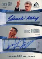 2004 SP Game Used Edition Extra Significance #DR Chuck Daly/Dennis Rodman Basketball Card